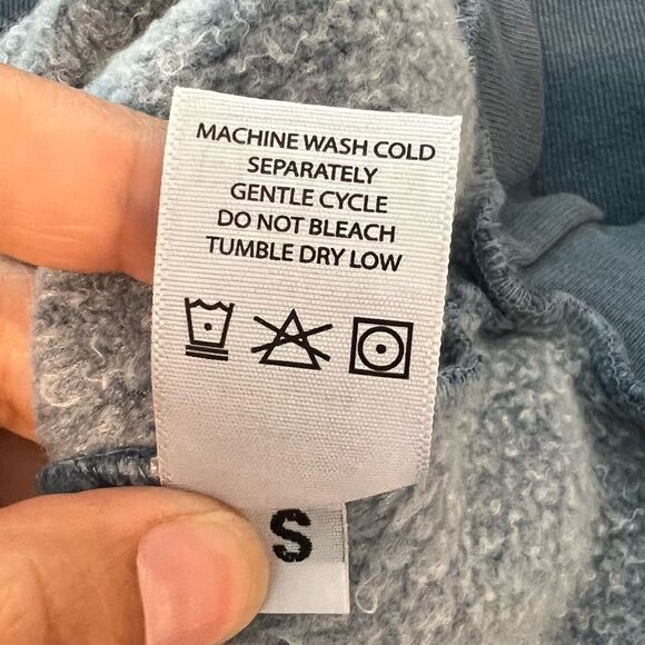 Anthropologie Year Of Ours Women's Blue Sweatshirt Soft & Cozy Size Small NWT - Picture 12 of 14